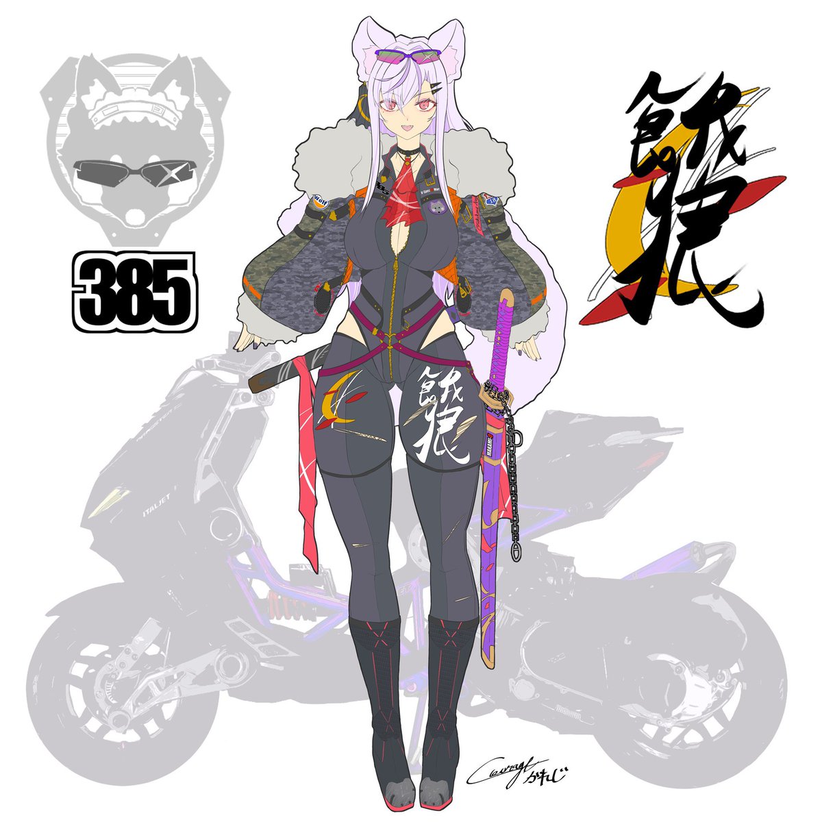 courage_f91's tweet photo. 新衣装予想「サイバーパンクサムライ」#都みゆり #みゆり絵 #都みゆり新衣装 https://t.co/X33W0xRoCG