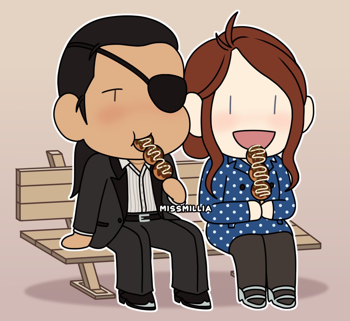 I played Yakuza 0 and Kiwami and I think I like Goro Majima a normal amount. Normal enough to yumeship with him 😭 This is Emiri!