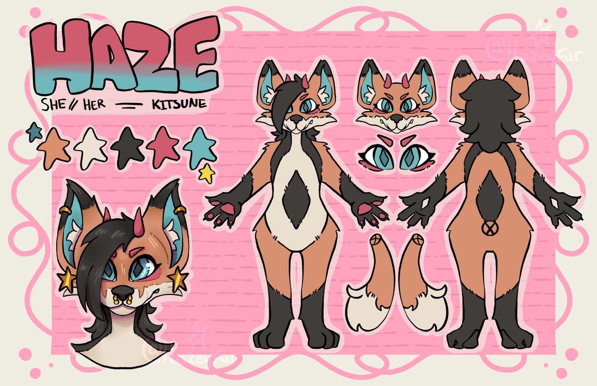 hazethefoxx's tweet photo. New Haze Reference dropped!! i finally feel super satisfied with her design and im sooooo happy with her finally! https://t.co/08yQrWglMz