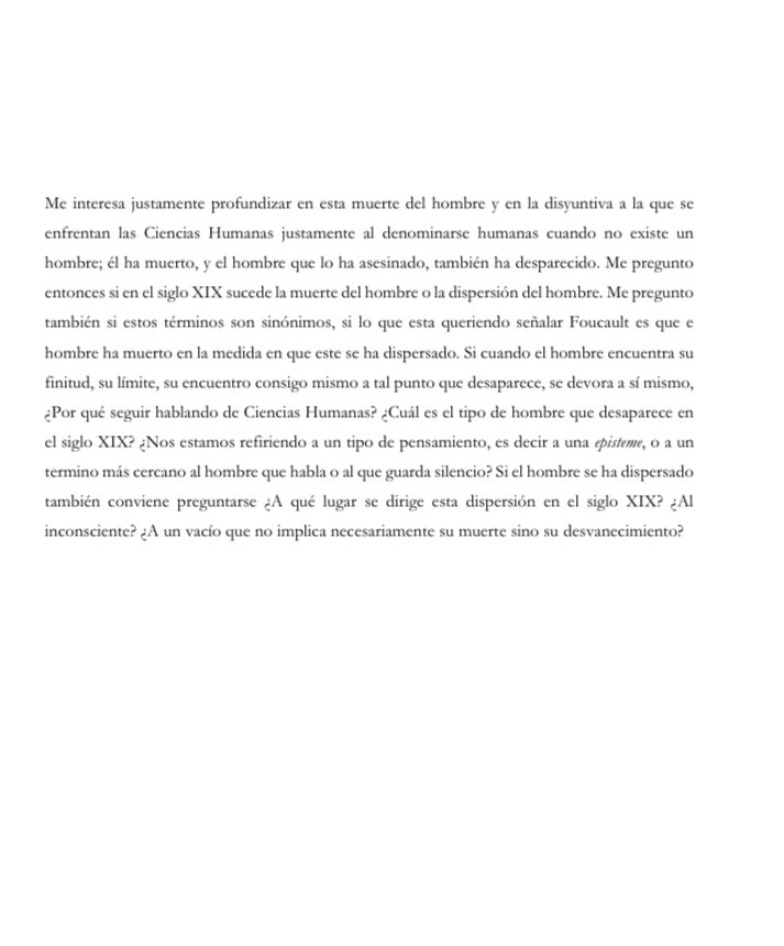 De un trabajo sobre Foucault.