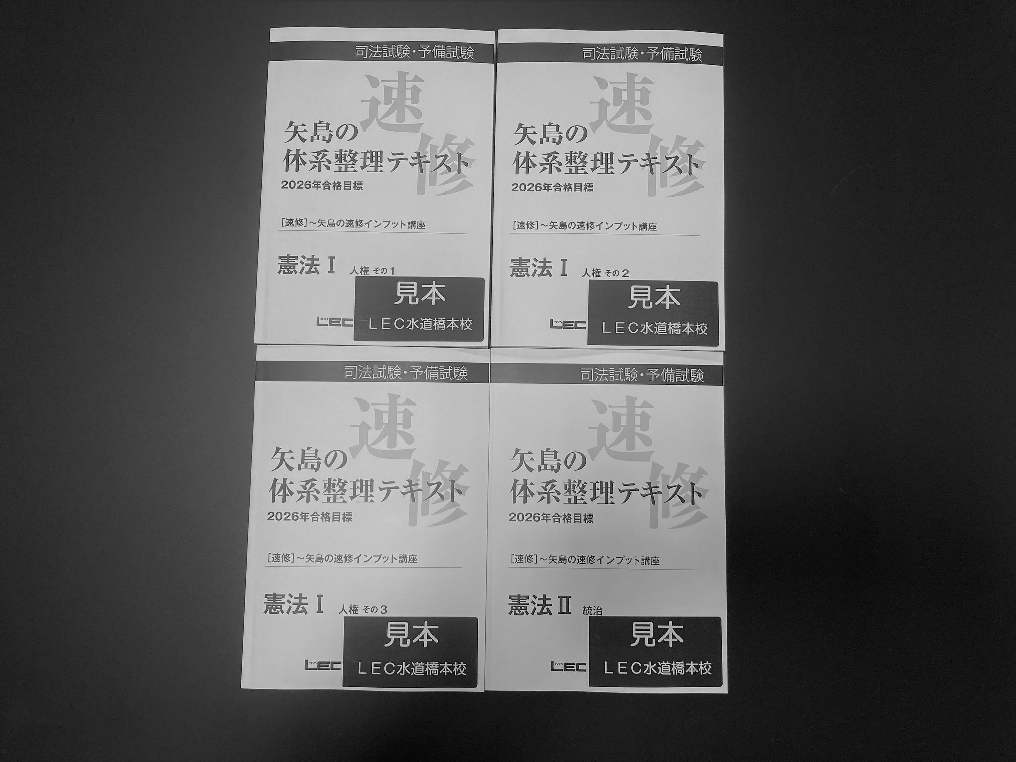 LEC 司法試験/予備試験　矢島の速修インプット講座・論文完成講座　※裁断済※ LEC司法試験予備試験】 24矢島の速修インプット講座 憲法 第1回