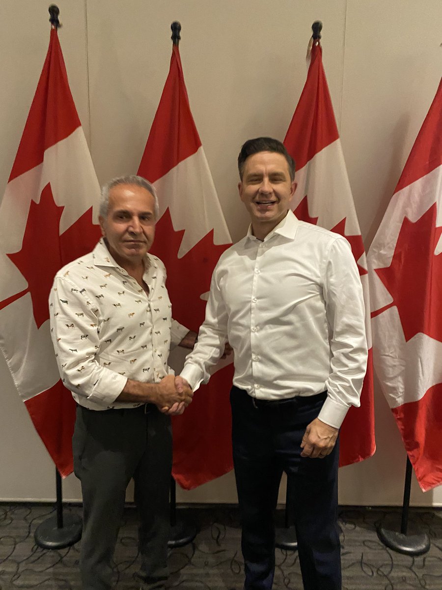 Reza Amin (@azadimoe) on Twitter photo Today I had the opportunity to briefly meet with <a href="/PierrePoilievre/">Pierre Poilievre</a>.
I expressed my appreciation for his and his colleagues’ efforts in Parliament regarding the inclusion of the IRGC in Canada’s terrorist list. I also emphasized my support, and that of the Iranian-Canadian Today I had the opportunity to briefly meet with <a href="/PierrePoilievre/">Pierre Poilievre</a>.
I expressed my appreciation for his and his colleagues’ efforts in Parliament regarding the inclusion of the IRGC in Canada’s terrorist list. I also emphasized my support, and that of the Iranian-Canadian