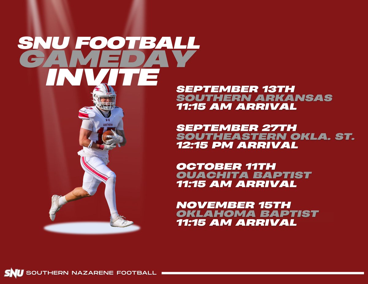 Jayden Mullenberg 2026 QB (@mullenberg_qb1) on Twitter photo Thank you <a href="/SNUFootball/">SNU Football</a> and Coach <a href="/Coach_Indy/">Indy Siehndel</a> for the Gameday invite. I look forward to being on campus, meeting the coaches and watching SNU win!
<a href="/ThrowItDeep/">Throw It Deep</a> <a href="/ConsolFootball/">A&M Consolidated Football</a> <a href="/Consol_Recruits/">Consol Sports Recruits</a> <a href="/J_ChristensenQB/">Jeff Christensen</a> <a href="/PRCoachBrim/">Coach Tyler Brimhall</a> Thank you <a href="/SNUFootball/">SNU Football</a> and Coach <a href="/Coach_Indy/">Indy Siehndel</a> for the Gameday invite. I look forward to being on campus, meeting the coaches and watching SNU win!
<a href="/ThrowItDeep/">Throw It Deep</a> <a href="/ConsolFootball/">A&M Consolidated Football</a> <a href="/Consol_Recruits/">Consol Sports Recruits</a> <a href="/J_ChristensenQB/">Jeff Christensen</a> <a href="/PRCoachBrim/">Coach Tyler Brimhall</a>