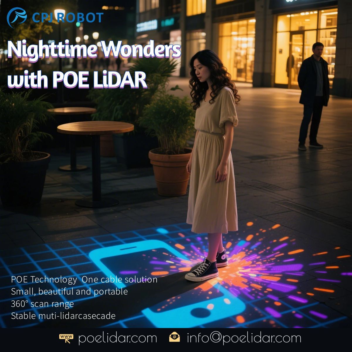 CPJROBOT's tweet image. With CPJROBOT POE LiDAR, any floor can transform into an interactive playground—perfect for malls, restaurants, gyms, and entertainment venues.
✅ Touch-free interaction
✅ 100+ interactive games available
✅ Indoor &amp;amp; outdoor customization
#LiDAR #InteractiveFloor