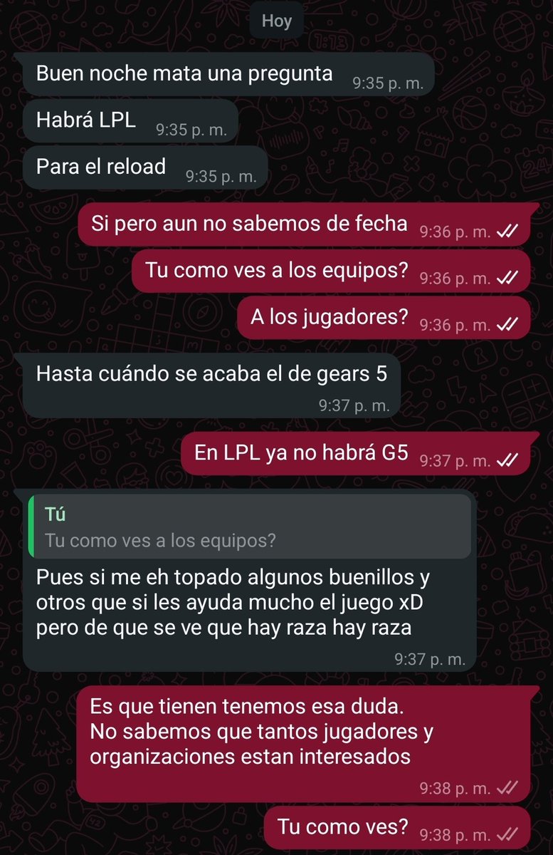 Como ven ustedes lo de la LPL17T?

NO SABEMOS QUE TANTO LE PUEDE INTERESAR A LOS JUGADORES.