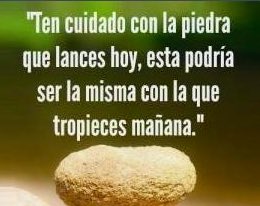 Las piedras pueden lastimar pero nunca van a cambiar la realidad de la falta de ideas y propuestas. 
La violencia es siempre una demostración de incapacidad.
#Argentina
