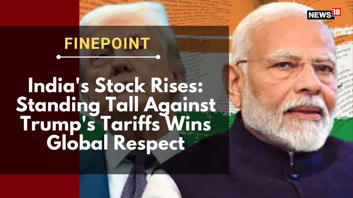 CNNnews18's tweet photo. #FINEPOINT | Trump’s 'madman' strategy simply does not work on self-assured civilisation-states like India. The assumption that India had 'no cards to play' was a gross miscalculation
@ItsShubhangi | #DonaldTrump #PMModi #TrumpTariffs
https://t.co/PblMTCNY8T https://t.co/8GIYPH052C