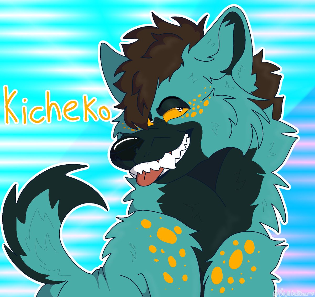 KichekoYeen's tweet photo. Thank you so much @SukunasButt for my first art! 🫶🏽
#furryart #furry #Kicheko #hyena #art https://t.co/IzesKKTINf