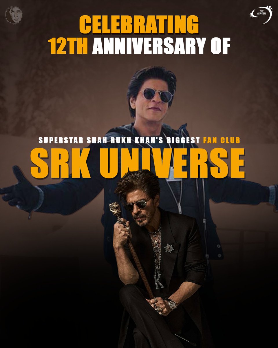 SRKUniverse's tweet photo. From Love To Laughter, From Strength To Hope - 12 Years Of Spreading #SRKism Have Been Pure Magic ❤️ Thank You For Inspiring us Always @iamSRK !! To Every SRKian, You Are The Soul Of This Family, Together Forever For Our KING! ❤️✨

@iamsrk #12YearsOfSRKUniverse #ShahRukhKhan #SRK #SRKUniverse #King #KingOfBOLLYWOOD