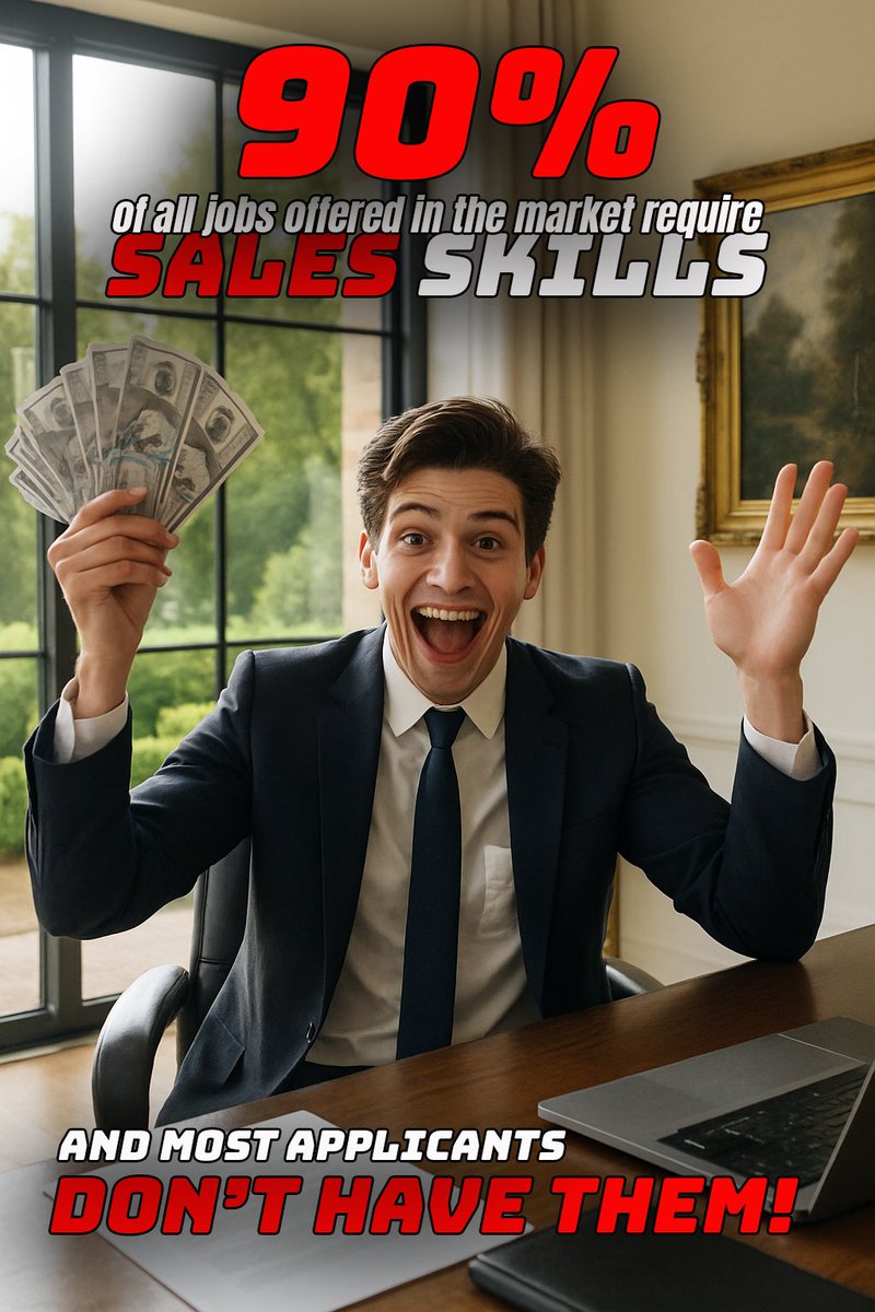 GUSTRONCOSO2's tweet photo. With out sales skills, you are dead on arrival. Someone else will always put a price on your time and worth, and that's sad, ver sad! Takes me three months to turn you from a 0 sales skills individual to a High Self-Esteem C-LEVEL sales professional, negotiator and closer. And by the way, this will change your life forever in many other areas of human relationships and sociability.

Sales Skills are a necessary "evil" unless you want to spend your days in a desk letting someone else put a value on your per-hour rate and hoping for a raise or an opportunity to ascend to a better position (where you most probably will also need sales skills if it's a step up from what you had and from what you were making.

I recently talked to a man that hoped to be promoted from car salesman to manager and said he expected that to happen in the next 5 years (he had been a salesman already in that company for 10 years. Good man, good salesman, who thought wrongly that to become a new or used car salesman you needed to wait 15 years of your life. He was an excellent salesman but had a traditional "boss" that did not want him to ascend and take his place.

Its not just about selling, it's an entire package of skills that come with all the necessary part to complete the entire puzzle. How to handle rejection and turn it around to become a step towards a sale.

How you are viewed, or perceived by the buyer and how to portray the necessary qualities to be listened to, instead of ignored.

When the best time top offer, negotiate and close. most people do not know this have a particular order and a specific moment at the time of selling.

Am I selling you something? NOT REALLY! I am just telling you the realities of the market and what you can expect for yourself if you do not have a full Self Esteem package that incudes sales skills.

You might not like the way I say it and I respect that, but remember, If you ask a MARINE SEAL-TEAM 6 (the highest level of military men and woman in the Armed Forces) how many times they went partying with their instructor and how easy was going through training, your ears might not be strong enough to listen to what that MARINE has to say.

So if you want me to be politically correct and keep letting someone else put a price on your self worth, i am not the person you should be talking to.

If you want me to fulfill on the promises of turning your life around, help you take control of your earnings and better your life in the process, prepare to hear some things you might not like, but will do the job and turn your life around.