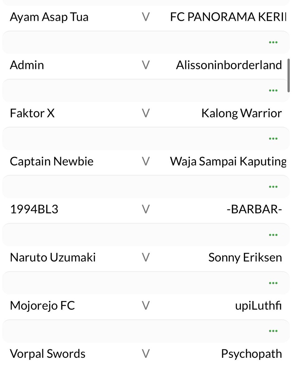 FantasyGameID's tweet image. Jadwal 3 #DUEL #FPLSHOWSCORESURVIVE #SSS #GW4 

@kloningera vs @Panoramakerinci 
ADMIN vs @mbah_FPL 
@Ivan_Wawa vs @KalongWarriors 
@Newbie_FPL vs @MainFPL 
@kangcis_FPL vs @zadzedlians 
@marufisnandar vs @SpursyFantasy 
@Fuadd7 vs @upiLuthfi 
@okkymaulana99 vs @Superfiiish