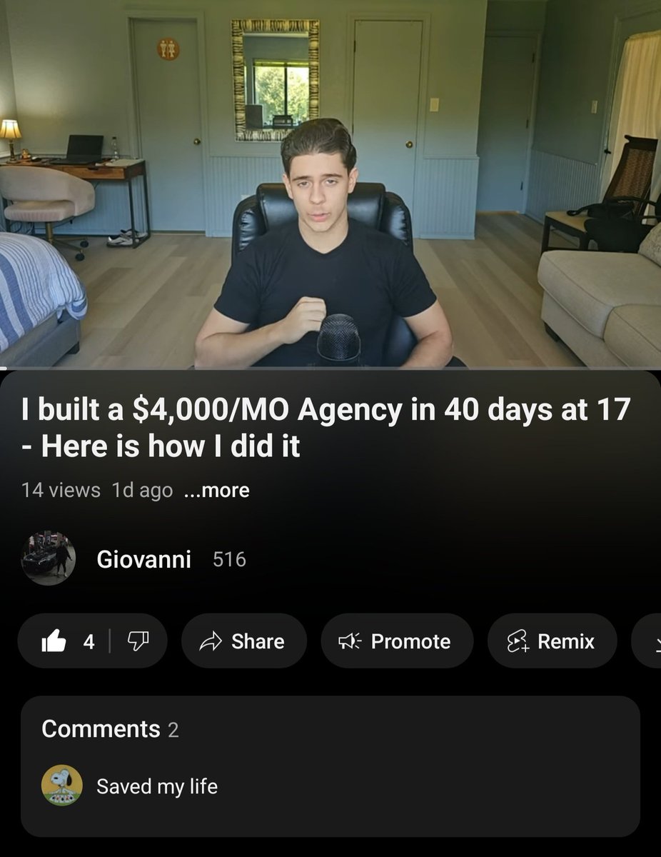 GiovanniAikido's tweet image. POV: You post an actual valuable piece of content on YouTube and not a fake &quot;day in the life&quot; and get 14 views 

Haha