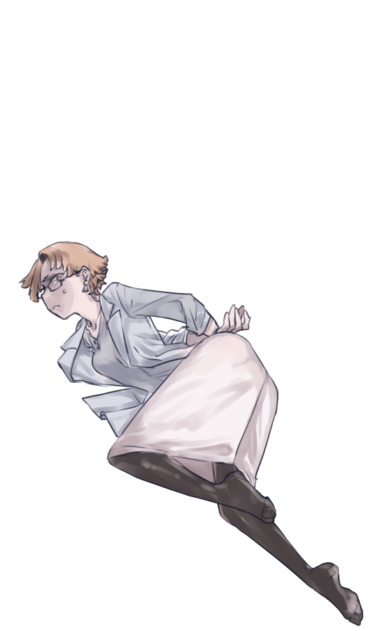 「後ろ手に縛られてた」|助谷クロウのイラスト