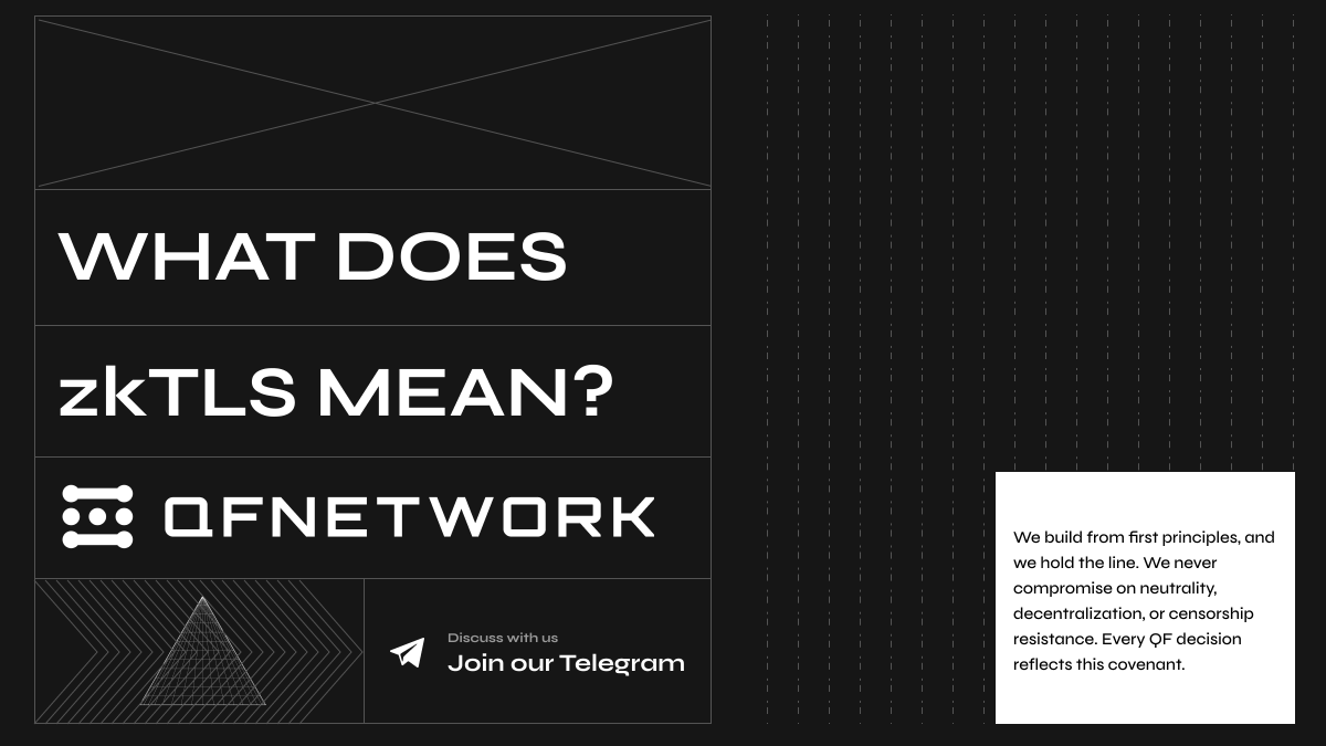 theqfnetwork's tweet image. One of the biggest challenges in Web3 has always been connecting to the real world in a way that’s both trustworthy and verifiable.

Blockchains are great at proving what happens on-chain, but they’ve struggled to prove that information coming from outside, like prices,…