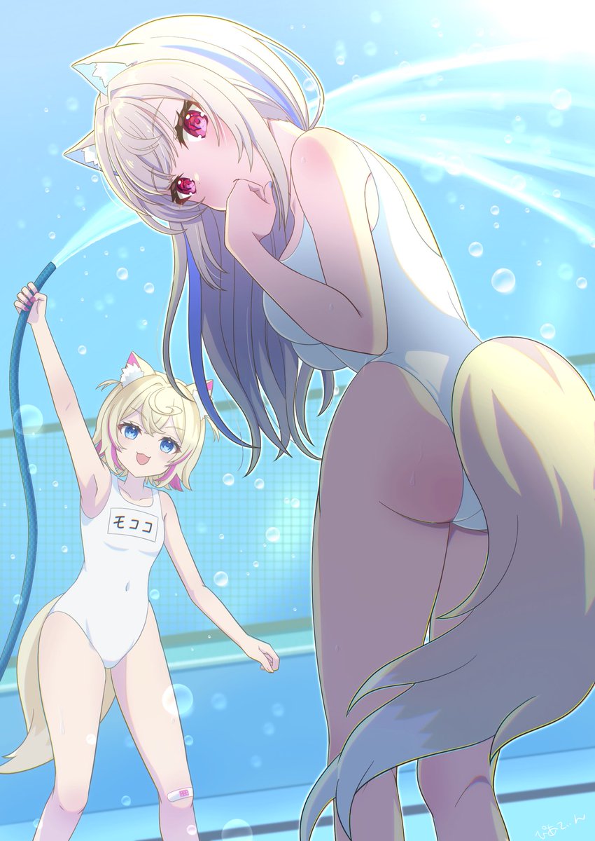 白スクのフワモコ💦
#FWMCpix #holoAdvent #FUWAMOCO