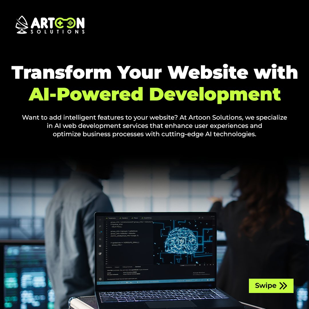 artoonsolutions's tweet image. 🤖 Transform your website with AI-powered development!
At Artoon Solutions, we build smarter sites with:
linkedin.com/feed/update/ur…
📩 Let’s power up your website 👉 artoonsolutions.com
#AIWebDevelopment #SmartWebSolutions #ArtoonSolution