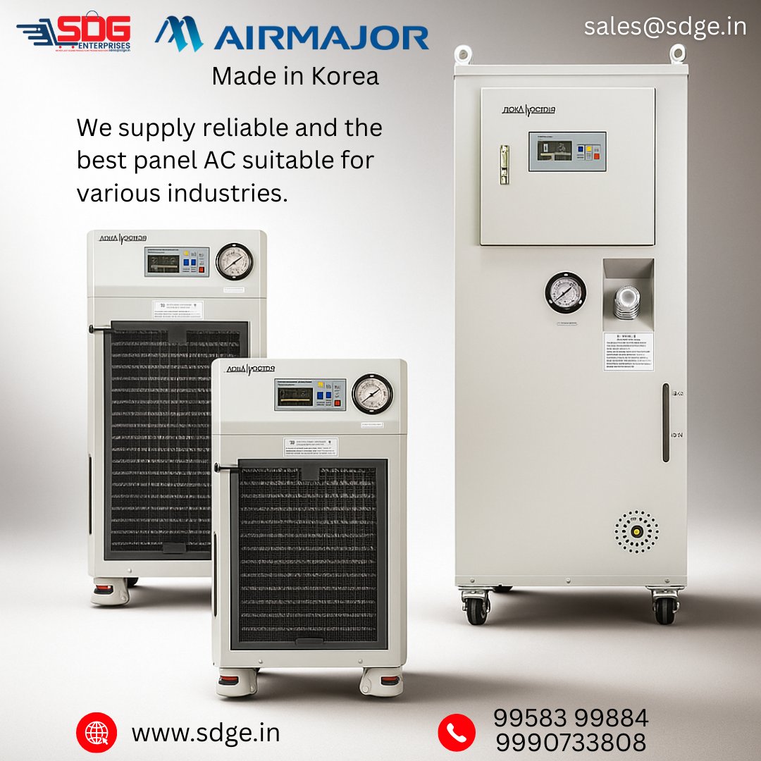 SDGENTERPRISES1's tweet image. We supply reliable and the best panel AC suitable for various industries.

Contact us for more information!
SDG ENTERPRISES
Mail: sales@sdge.in | Call: +91 99907 33808 | Web: sdge.in

#AIRMAJOR - Panel Air Conditioner - Panel AC (Made in Korea)