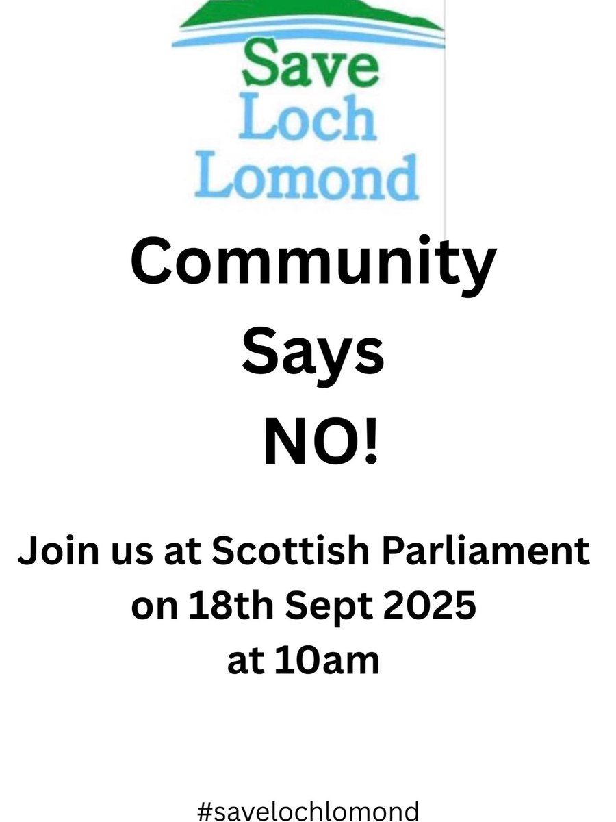 It ain’t over yet. We are still fighting… 
Come along on the 18th Sept…. We need to put pressure on Scottish Government. 
We need to stop our land being exploited. #savelochlomond #stopexploitingourland