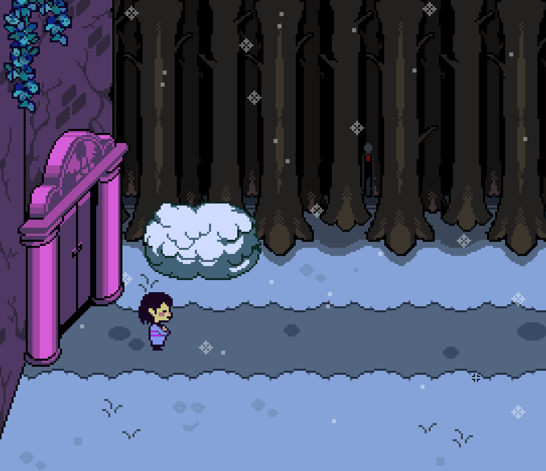 MrkySpices's tweet image. &quot;It&apos;s chilly.. and something lurks in the shadows.&quot;

#Undertale #deltarune
