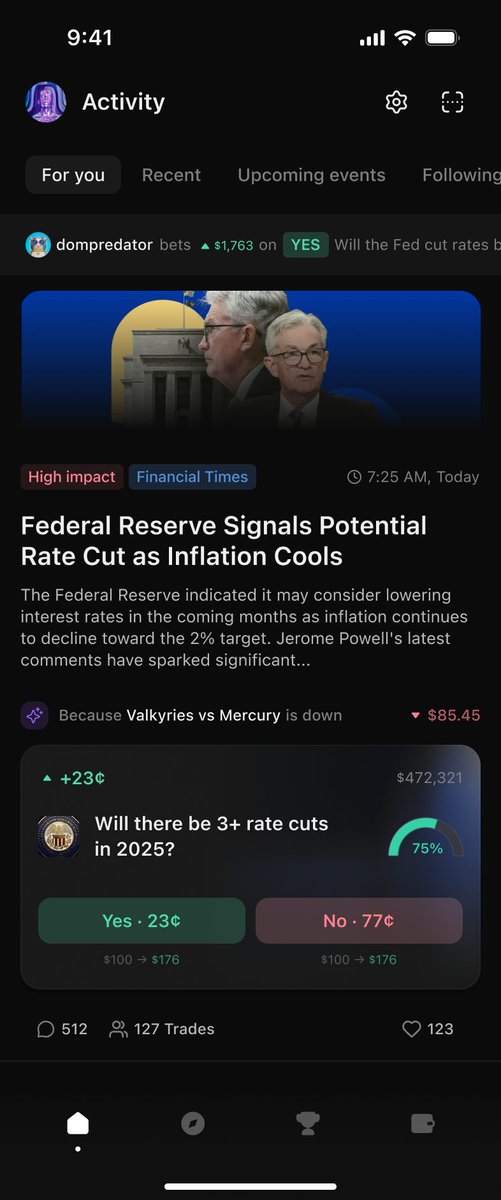 prediction markets are the best predictor of whats going to happen in the future

and news is arguably the best way to disburse information

apps like <a href="/fireplacegg/">fireplace</a> will be obvious in hindsight