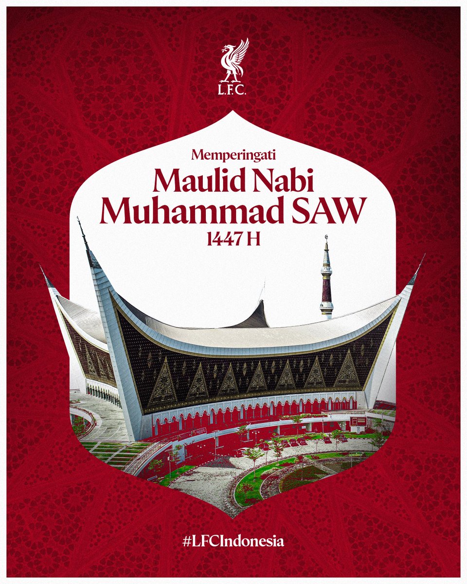 Memperingati Maulid Nabi Muhammad SAW 1447 H

Semoga kita semua senantiasa meneladani akhlak mulianya. 🕌

#LFCIndonesia