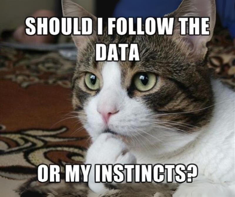 syncora_ai's tweet image. When you’re a #datascientist staring at a weird pattern:
🐱: Gut feeling says no…
📈: Dataset says yes…

What would you do in such a situation?

#syntheticdata #syntheticdatageneration #AIML #ai #ml #aimeme #datascience #data #syncoraAI