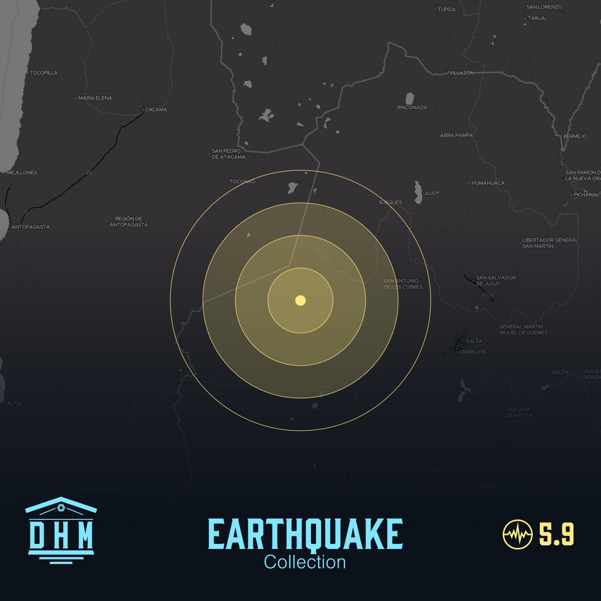 M5.9 earthquake auto-minted a new #NFT for @datamuseum

M5.9 #earthquake 91 km WSW of San Antonio de los Cobres, Argentina that occurred at 2025-09-04T04:28:18.298Z.

🔬  museum.datahistory.org/event/QUAKE/us…
📰  lora.algokit.io/mainnet/asset/…

#algorand #history #seismology