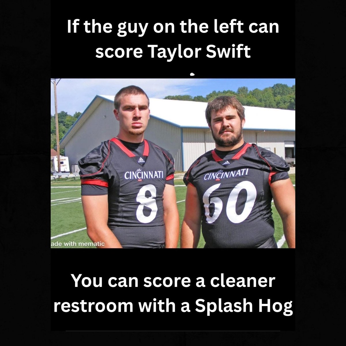 If Travis Kelce can score Taylor Swift, there’s hope for your restroom, too! Ready to make a clean sweep and score big with a Splash Hog urinal screen? Who needs end-zone dances when you can celebrate fresh facilities all season long! #TouchDownClean #GameChanger #WizKidProducts