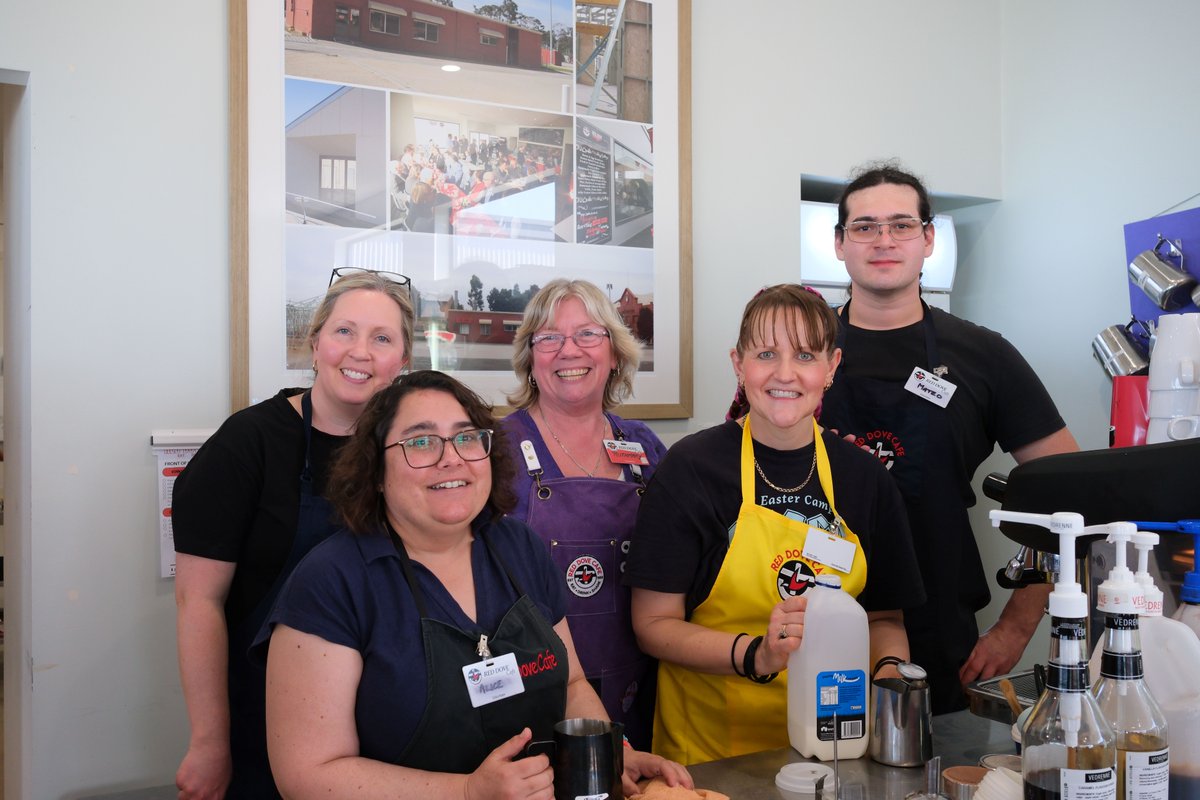 SynodofSA's tweet photo. Synod Staff at the Royal Adelaide Show! 🎡☕👟
On Tuesday, a bunch of us from Synod traded our desks for aprons and sunshine at the Royal Adelaide Show, volunteering together at the Red Dove Café!
#reddovecafe #royaladelaideshow #volunteer #synod #unitingchurchinsa https://t.co/XVizk3ogVx