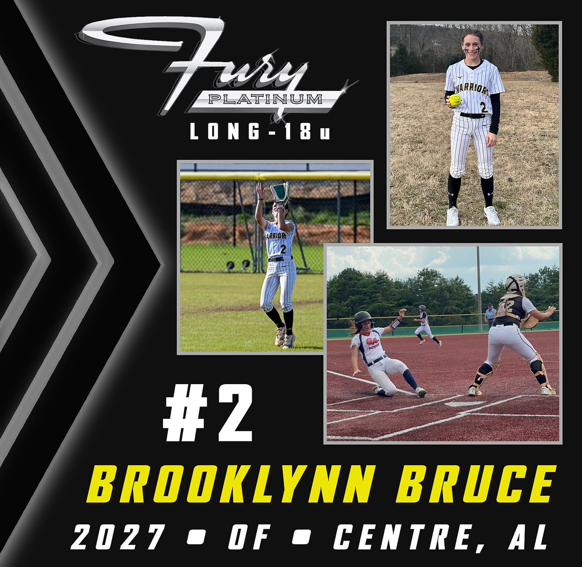 To round out our team this fall, we are excited to announce the addition of Marley Barfield behind the plate, along with Amity Layne and Brooklynn Bruce locking down the outfield!  Welcome to the family girls!