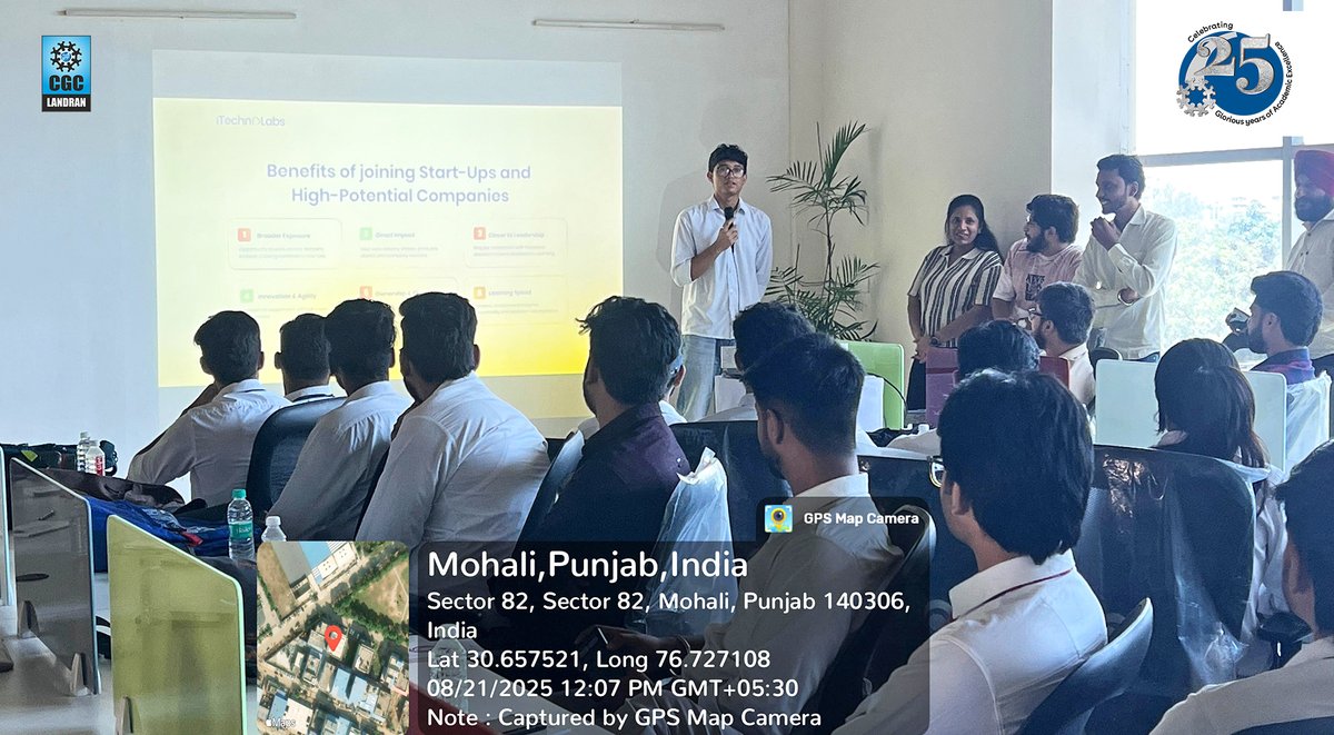CGCPunjab's tweet image. Empowering Futures through Industry Exposure! 

CSE Dept., CGC College of Engineering, Landran organized an industrial visit to iTechnolabs, Mohali, where students explored real-world workflows, industry insights &amp;amp; career opportunities. 

#CGCLandran #CSEDept #IndustrialVisit