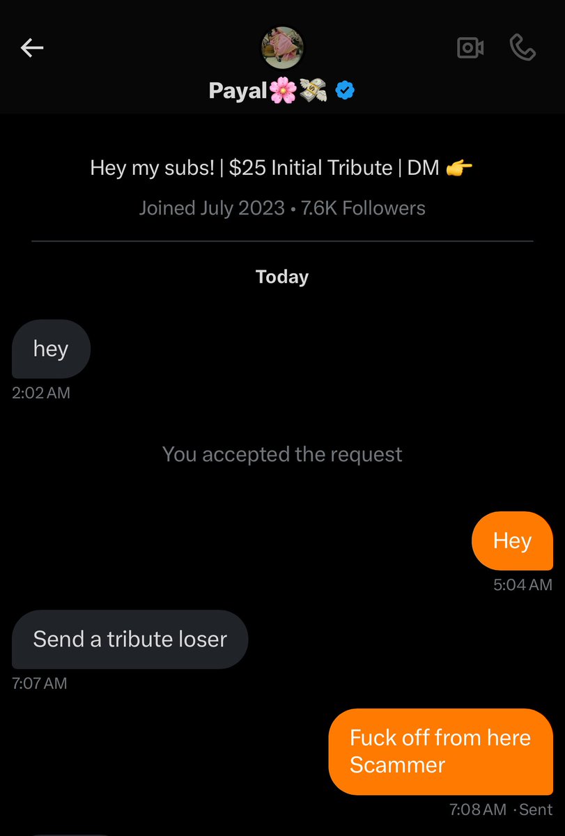 RT slave/Exposing fake goddess and mistres ๐๐โจ (@rt_andfke) on Twitter photo Hey everyone! ๐
So this Dom already got exposed ,itโs a fake account run by some random dude ๐คก. And guess what he did next? He changed his username ๐ (like itโs a new trend now get caught, just switch your @).
New username: <a href="/Goddess_Payal/">Payal๐ธ๐ธ</a>
Previous username: @goddess_bhavika Hey everyone! ๐
So this Dom already got exposed ,itโs a fake account run by some random dude ๐คก. And guess what he did next? He changed his username ๐ (like itโs a new trend now get caught, just switch your @).
New username: <a href="/Goddess_Payal/">Payal๐ธ๐ธ</a>
Previous username: @goddess_bhavika