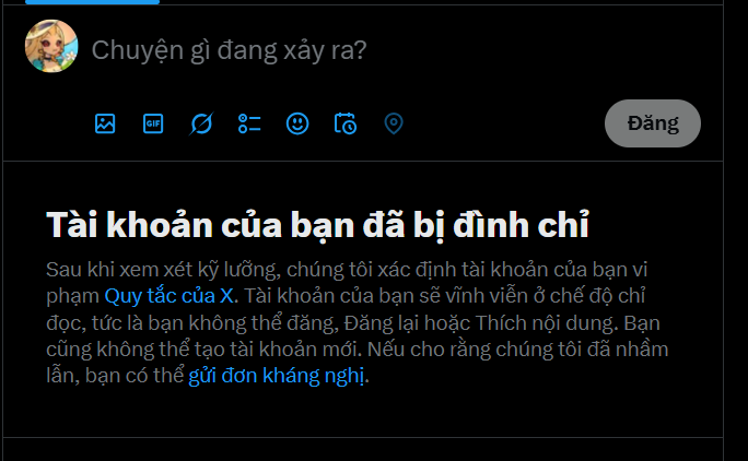 Biaki_B's tweet photo. Now my Biyon account is suspended 🙃🥲
I wrote a form to x support 
Hope it comes back to me soon https://t.co/x7LDExqR5m