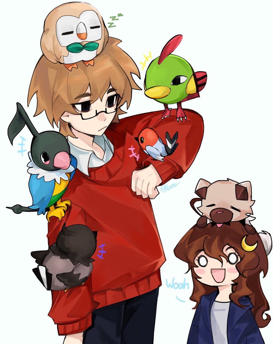 Bird trainer Griba ft. Pearl #grianfanart #traffictwt #pearlescentmoonfanart