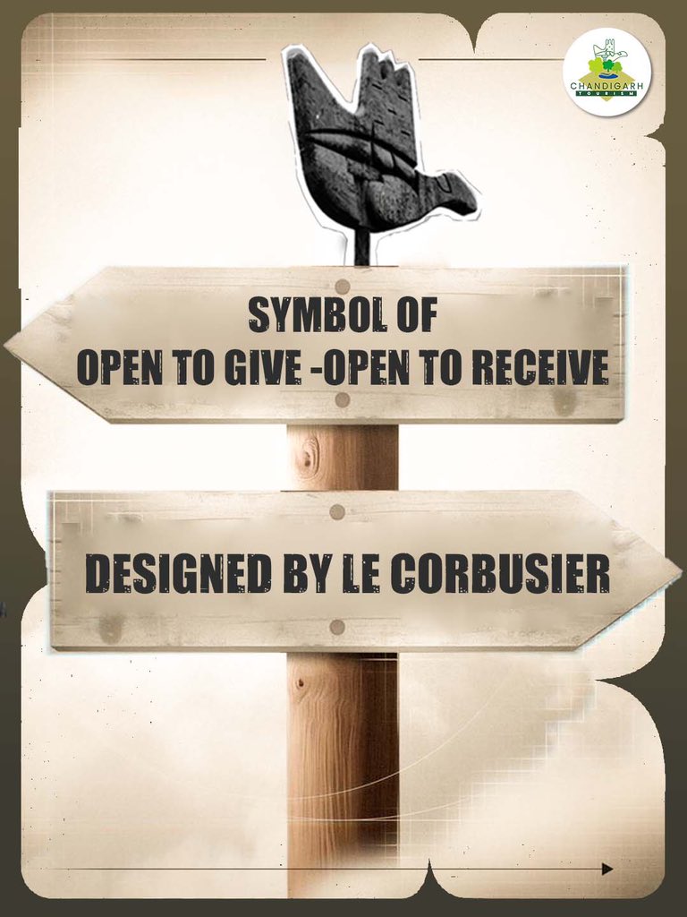 Tourism_of_CHD's tweet image. 6 Facts about Open Hand Monument
✋ Did you know Chandigarh’s iconic Open Hand Monument isn’t just a structure, but a symbol of peace &amp;amp; prosperity?
Here are 6 fascinating facts you probably didn’t know! 🏛️
#OpenHandMonument #ChandigarhHeritage #ChandigarhTourism #CityBeautiful