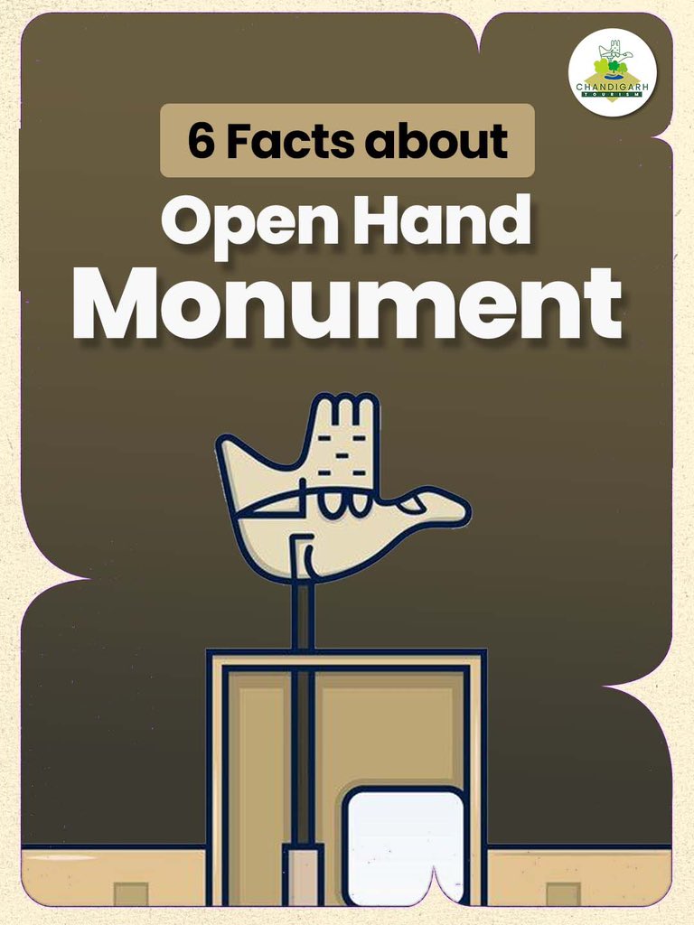 Tourism_of_CHD's tweet image. 6 Facts about Open Hand Monument
✋ Did you know Chandigarh’s iconic Open Hand Monument isn’t just a structure, but a symbol of peace &amp;amp; prosperity?
Here are 6 fascinating facts you probably didn’t know! 🏛️
#OpenHandMonument #ChandigarhHeritage #ChandigarhTourism #CityBeautiful