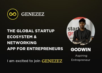 CodingGodwin's tweet image. Excited to share—I’ve been selected to join Genezez, alongside top entrepreneurs and investors from around the world.
Genezez is a global ecosystem where founders access the right connections, shared knowledge, and real opportunities to build bold, lasting ventures.
#Genezez