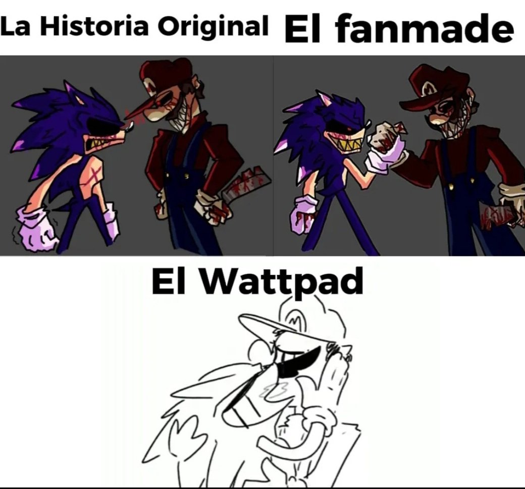 FlasticundoTwit's tweet image. Basado en hechos reales
#fnf #sonicexe #mariomadness