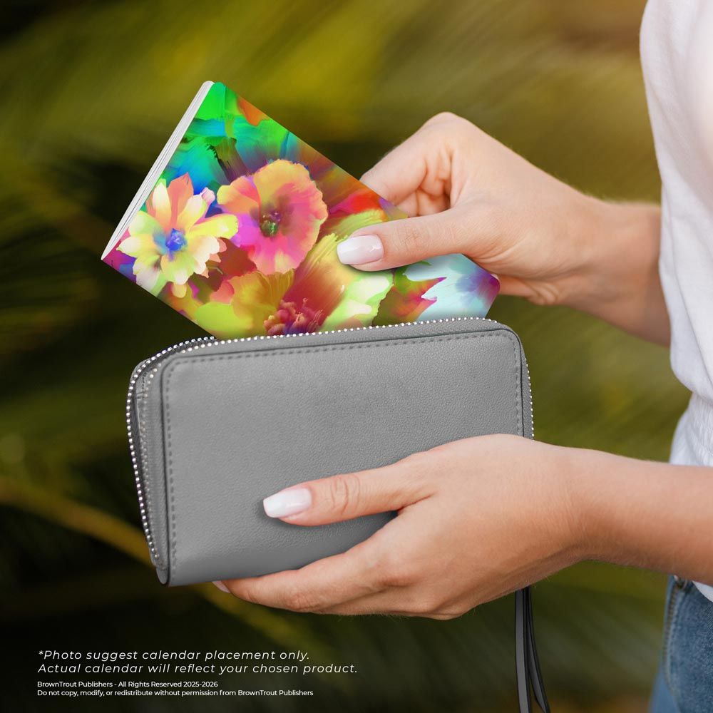 browntroutpub's tweet image. Floral Fireworks is a unique, colorful design that invokes nature's paintbrush with a vivid tapestry of textures and colors. A sure way to #stayorganized in style. This softcover #pocketplanner is essential for portable monthly and long-range #planning. buff.ly/ceys2Tp