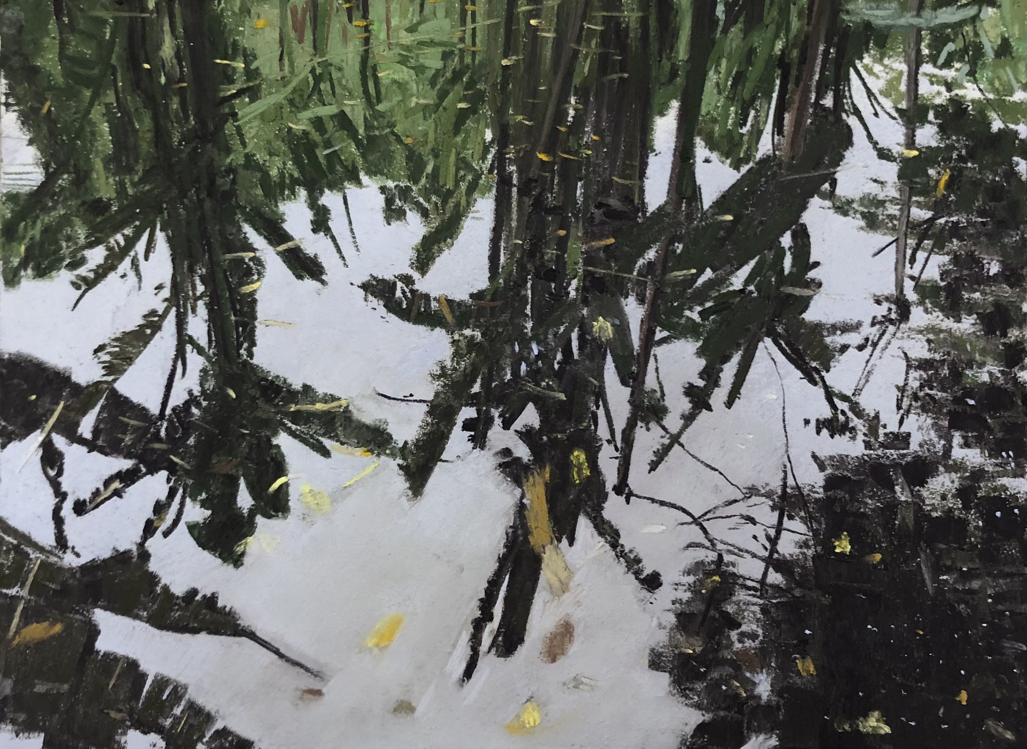 蝶と水面のパステル画 蝶と水面1／SAKI OTSUKA｜アート・絵画通販WASABI(ワサビ)