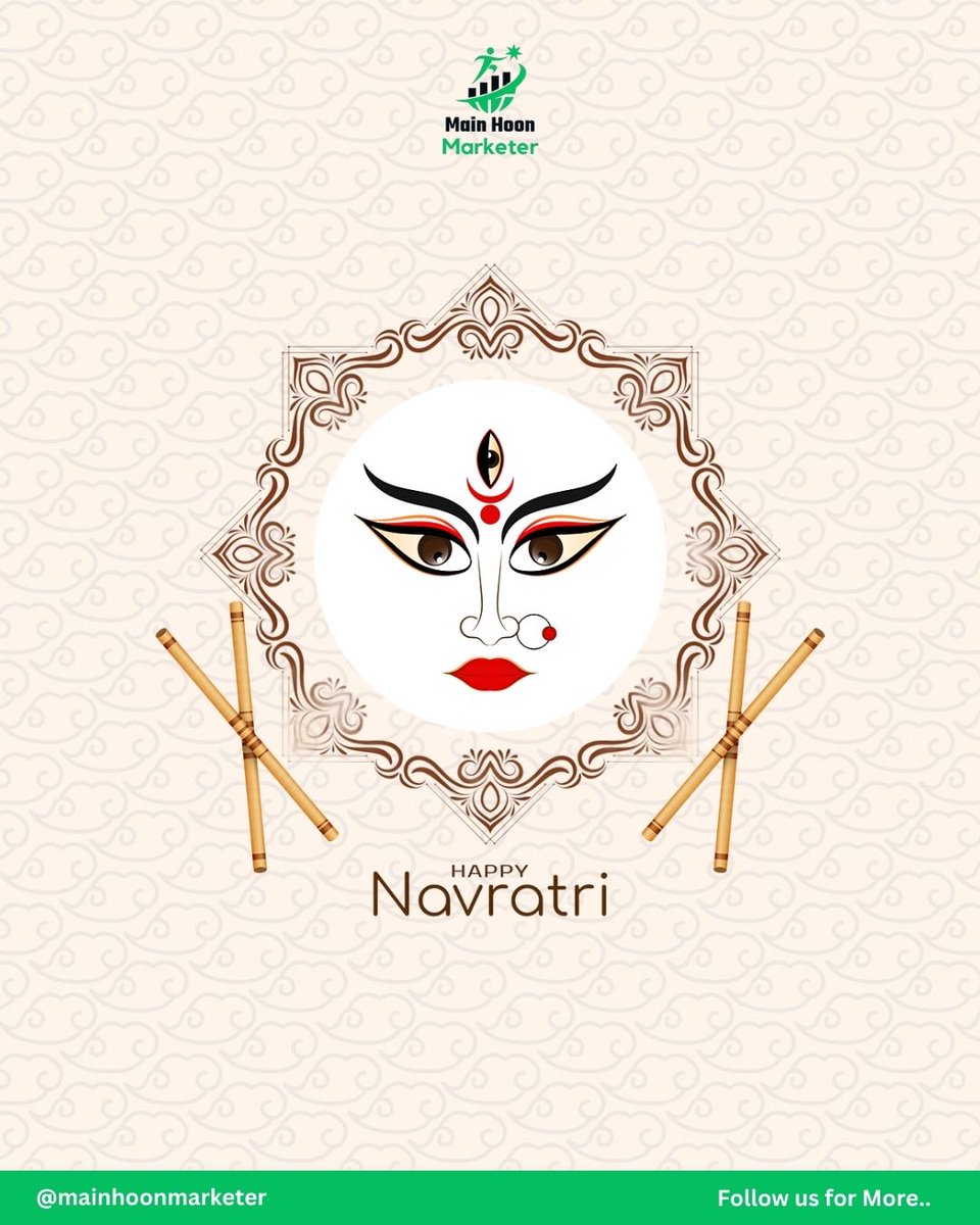 MainhuMarketer's tweet photo. 🪔💃 Let’s welcome Navratri with colors of Garba, rhythms of Dandiya, and blessings of Maa Durga. Shine with positivity always. 🌺

Follow Me @MainhuMarketer  For More Digital Marketing Tips.

#digitalmarketing  #digitalmarketingtips #digitalmarketingexpert  #marketingstrategy https://t.co/vpcyfEAppE
