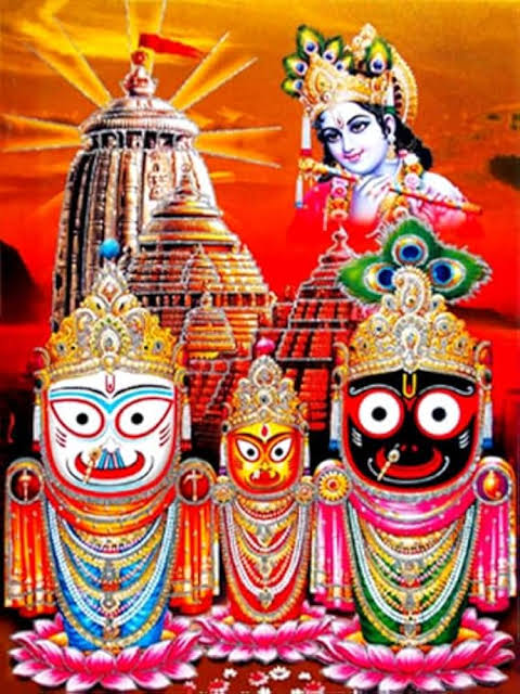 #ॐ_श्री_जगन्नाथाय_नमः🛕🔅
नीलांचल निवासाय नित्याय परमात्मने!
 बलभद्र सुभद्राभ्याम् जगन्नाथाय ते नमः!!
जय जगन्नाथ🙏🙏🚩🚩