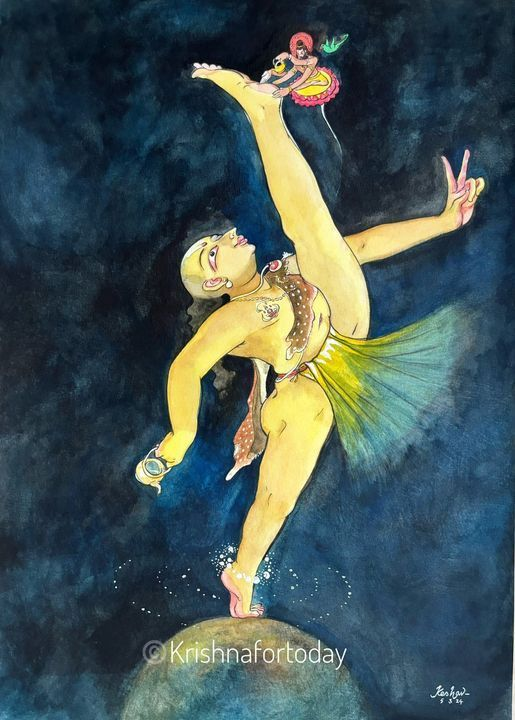 bhargavasarma's tweet image. Thrivikrama roopa of Bhagawan #Vishnu is His AchintyaAdbhuta Shakti displayed during VamanaAvathara.

#ACHINTYA is one of the attributes of Bhagawan Vishnu who is incomprehensible, having inconceivable form and performing inconceivable actions. (Sri Vishnu Sahasranama Stothram…