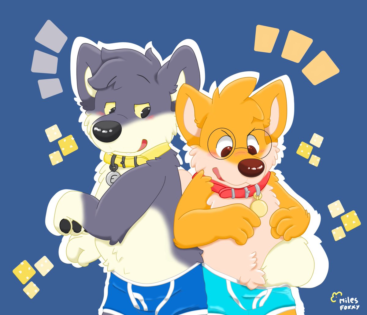 🐺: I know you love doing this
🎂🎉
🦊: Don't touch me!!!