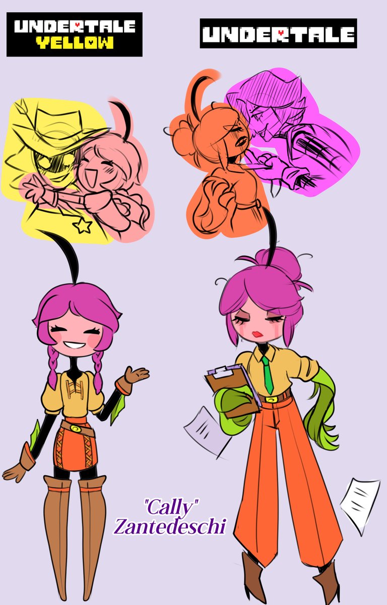 mary_zazuetaA's tweet photo. UNDERTALE OC (ORIGINAL AND YELLOW) - Her name is Cally.

#undertale #undertaleyellow #undertaleFanart #undertaleAU絵描きさんと繋がりたい #undertale_OC #ocart https://t.co/j00IQkEqfL