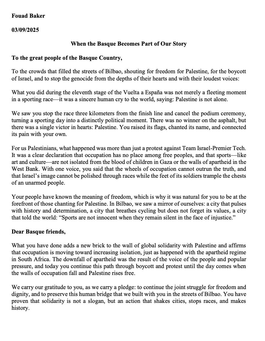 ideiazabaldub's tweet photo. 🇵🇸| «When The Basque becomes Part Of Our Story»

Fouad Baker, errefuxiatu palestinara.

Honengatik soilik merezi izan du. 👇🏼 https://t.co/lwm5rl0X7c