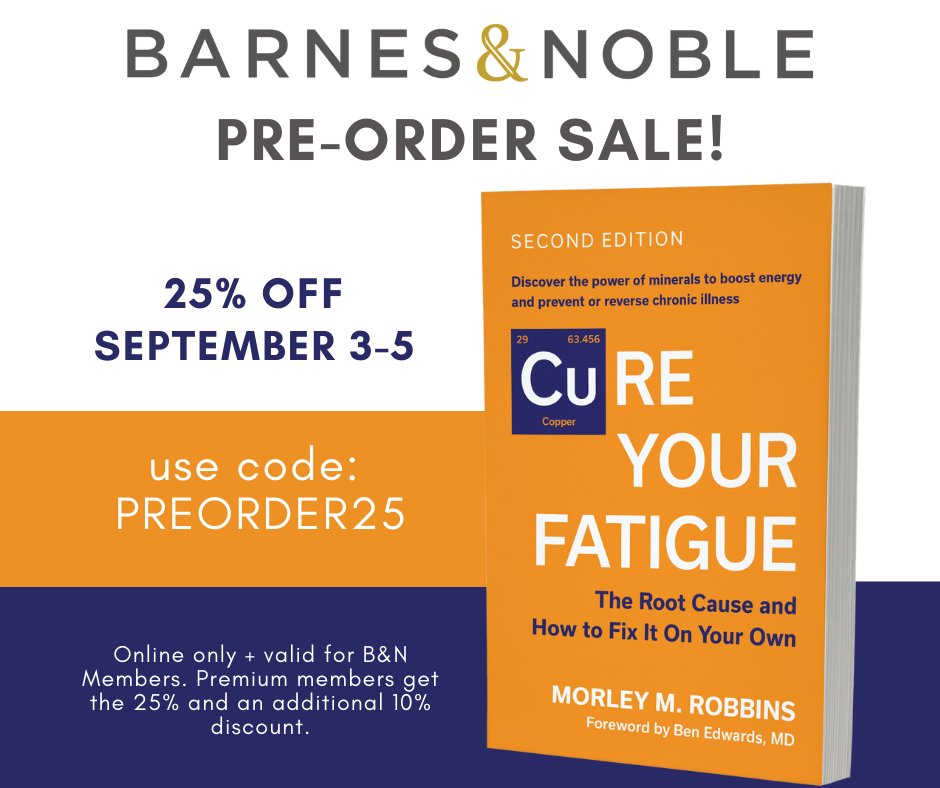 It's happening again!!!  Take advantage!!
B&amp;N members use PREORDER25 at checkout. The discount applies to the print and ebook editions. Here's the buy page link:
barnesandnoble.com/w/cure-your-fa…
youtu.be/Lt8rNuPWkiA?si…