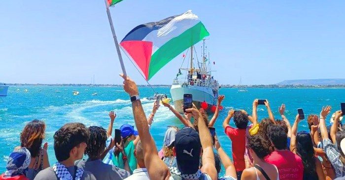 In un mondo di #Netanyahu, siate, siamo #GlobalSumudFlotilla.

#Sumud #gaza #GazaGenocide #Palestina