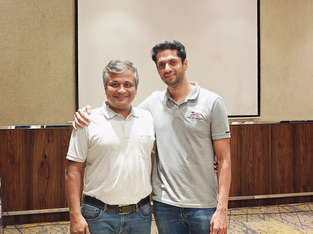 tarang911's tweet image. Had the privilege of meeting Mr. Tejas Goenka, MD of Tally Solutions. His vision for empowering Indian SMBs is inspiring.
Proud that Electroware Infotech, a certified Tally partner since 2005, continues to align with this mission. 🚀
#TallySolutions #SMB #Electroware