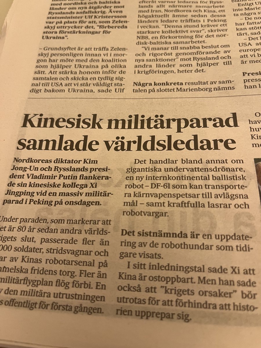 ghokmark's tweet image. När rubriker sätts i propagandans ord, det var inga ledare som samlades, än mindre världsledare, däremot en kartell av brutala diktatorer som bekämpar den fria världen och demokratin som samhällsform,